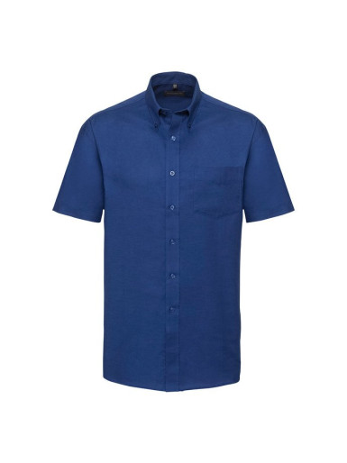 RUSSELL Men's Short Sleeve Shirt EASY CARE OXFORD