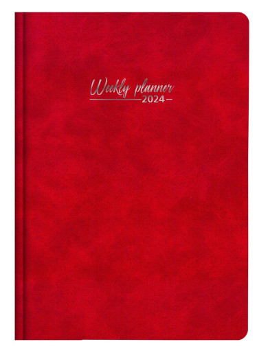 MONDI B5, nedeljni rokovnik ,crvena