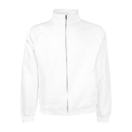 Fruit of the Loom, Premium Sweat Jacket, premium men's sweatshirt, white, 2XL