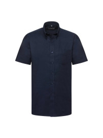 RUSSELL Men's Short Sleeve Shirt EASY CARE OXFORD