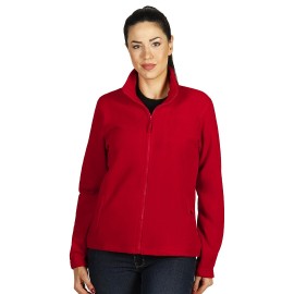 POLARIS LADY, women's polar fleece jacket/sweatshirt, red