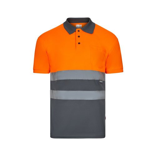 VL CUPID LARGE. Bird-eye dvobojna polo majica (160g/m²) sa kratkim rukavima, od poliestera (100%)