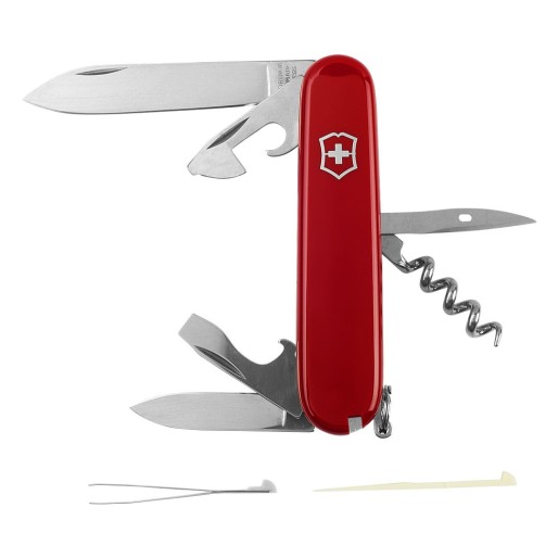 VICTORINOX SPARTAN, multifunctional knife with 12 functions, red