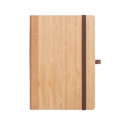 ORWELL. A5 notebook in bamboo and cork sheets with lined sheets