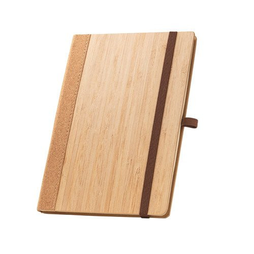 ORWELL. A5 notebook in bamboo and cork sheets with lined sheets