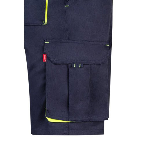 VL HEMERA. Dvobojne rastegljive bermude sa više džepova (240g/m²), od pamuka (46%), EME (38%) i poliestera (16%)