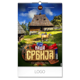 NAŠA SRBIJA, wall calendar, 7 pages, b3 format