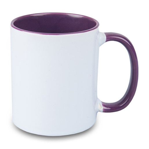 MIA, stoneware sublimation mug, 325 ml, purple