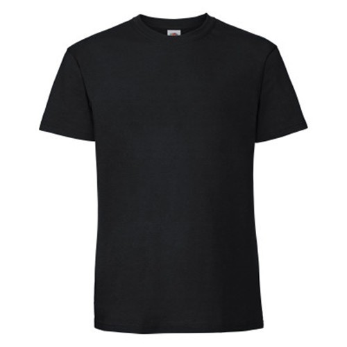 Fruit of the Loom, Iconic Ringspun Premium T, men's T-shirt, black, M