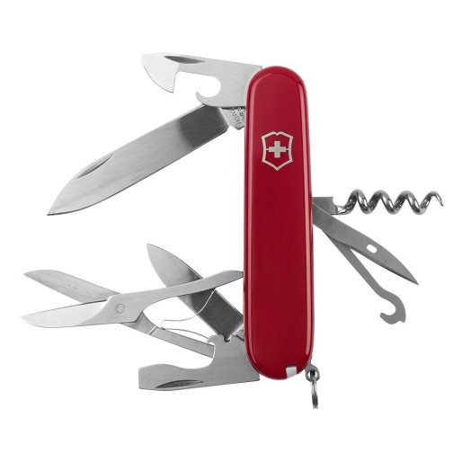 VICTORINOX CLIMBER, multifunctional knife with 14 functions, red