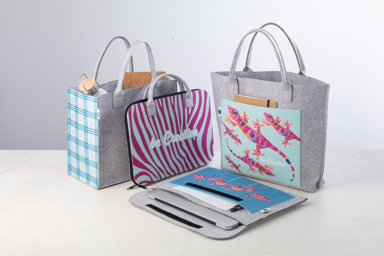 CreaFelt Shop B custom shopping bag