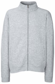 Fruit of the Loom, Premium Sweat Jacket, Premium Men's Sweat Jacket, Ash Gray, XL