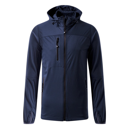 RIDER, unisex softshell hooded jacket, blue
