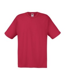 Fruit of the Loom, Original T, men's cotton T-shirt, brick red, L