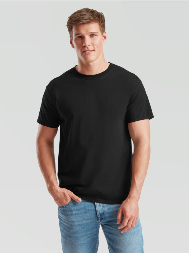 Fruit of the Loom, Iconic Ringspun Premium T, men's T-shirt, black, 2XL