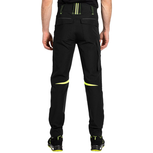 PANTHER PANTS S, elastične radne pantalone, neon žuta