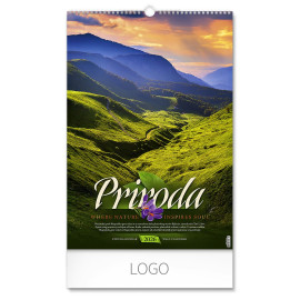 PRIRODA 02, wall calendar, 7 pages, b3 format
