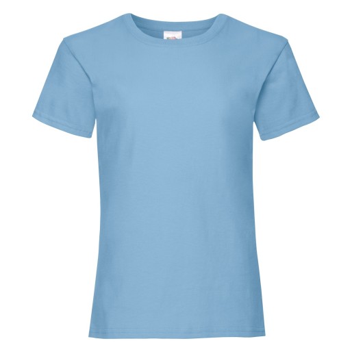 Fruit of the Loom, Valueweigtht Women’s T-Shirt, Sky Blue, 14-15