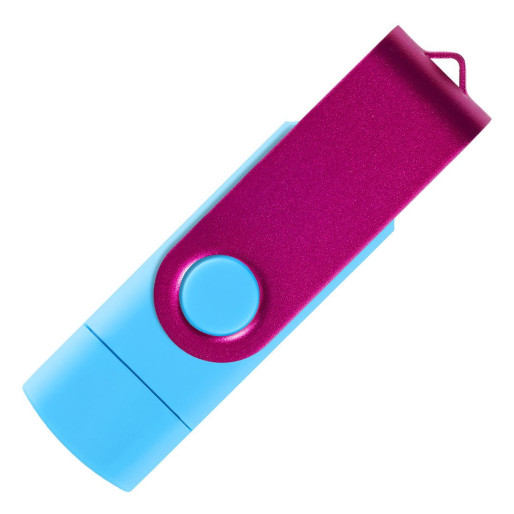 SMART C PINK, usb flash memorija, svetlo plavi, 16GB