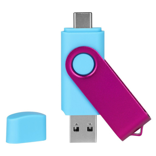 SMART C PINK, usb flash memory, sky blue, 16GB