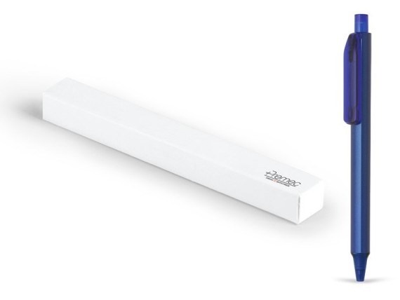 BRAVE METAL, Premec metalna hemijska olovka u poklon kutiji, plava