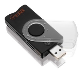 Secure memory card reader