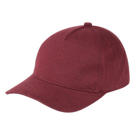VOLLEY, cap, 5 panels, metal buckle closure, burgundy