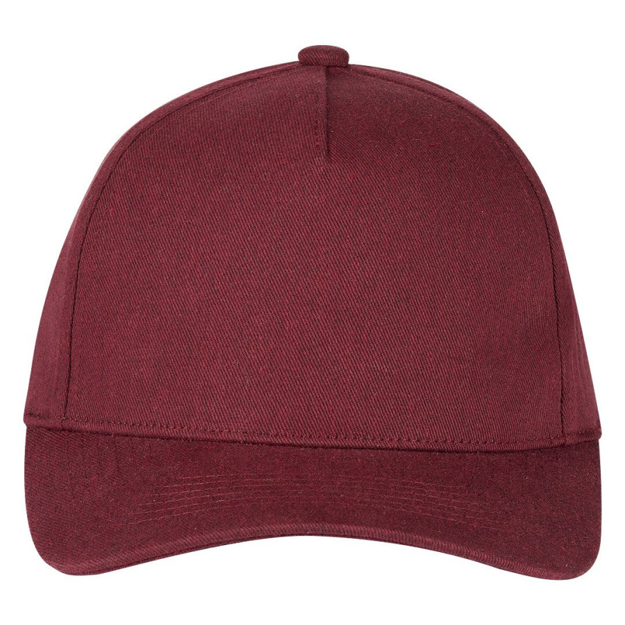 VOLLEY, cap, 5 panels, metal buckle closure, burgundy
