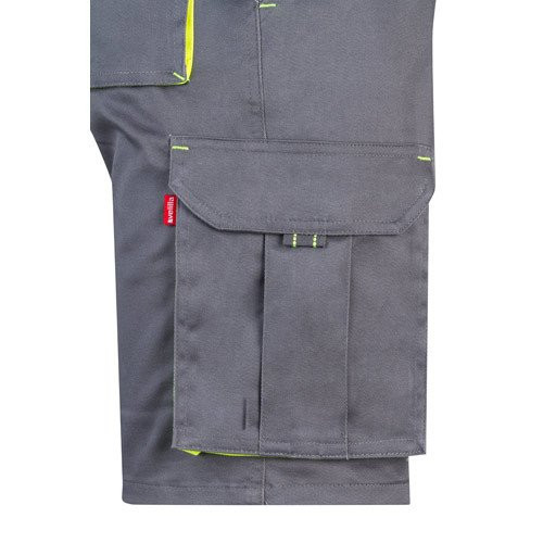 VL HEMERA. Dvobojne rastegljive bermude sa više džepova (240g/m²), od pamuka (46%), EME (38%) i poliestera (16%)