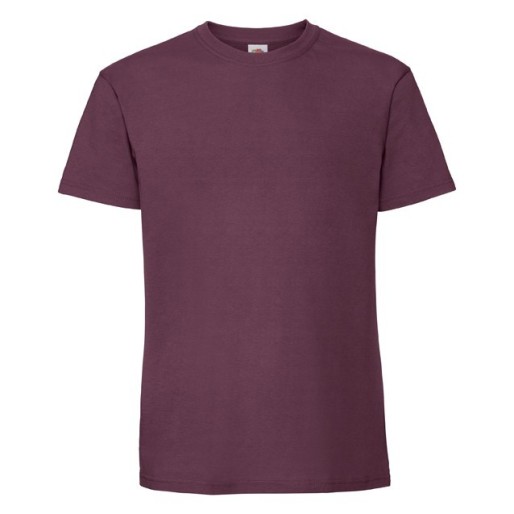 Fruit of the Loom, Iconic Ringspun Premium T, Men's T-shirt, Burgundy, 3XL