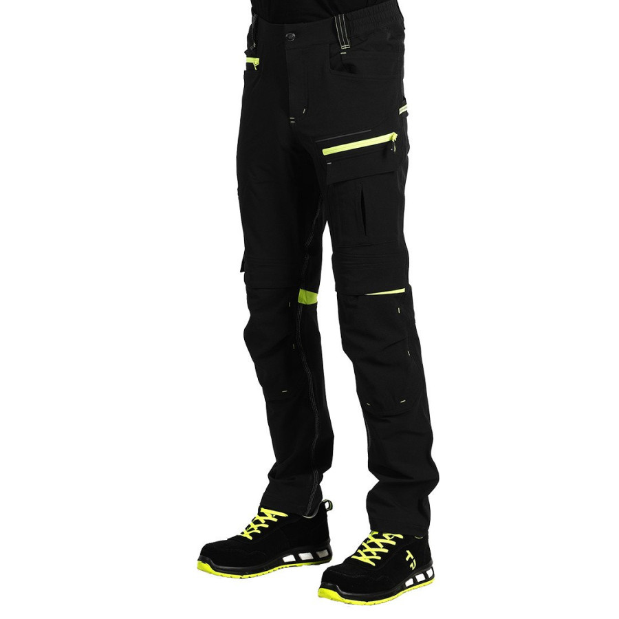 PANTHER PANTS W, elastične radne pantalone, neon žuta