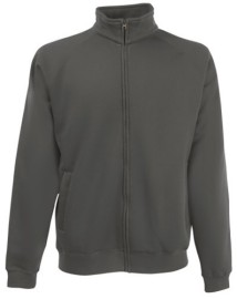 Fruit of the Loom, Premium Sweat Jacket, Premium Men's Sweat Jacket, Light Graphite, XL