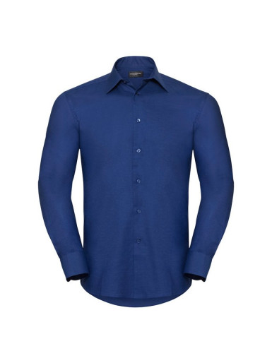 RUSSELL men's ECare Tail Oxford Long Sleeve Shirt