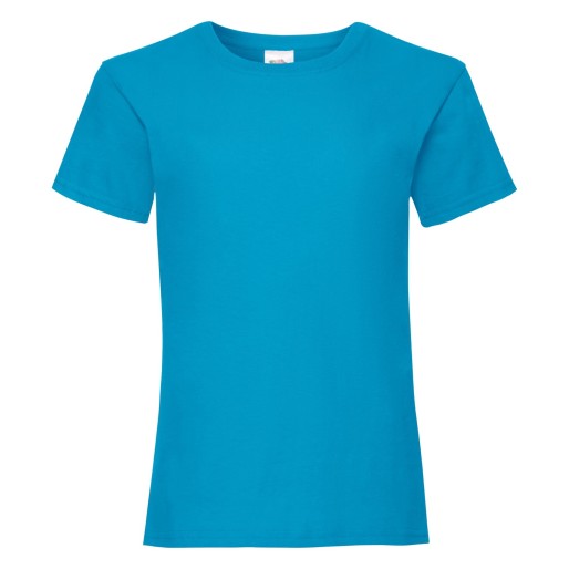 Fruit of the Loom, Valueweigtht women's t-shirt, azure blue, 14-15