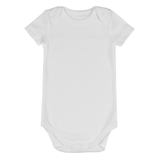 BAMBOLINO, baby romper, 180 g/m2, white