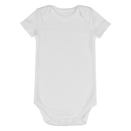BAMBOLINO, baby romper, 180 g/m2, white