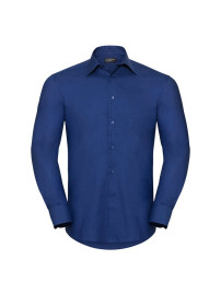 RUSSELL men's ECare Tail Oxford Long Sleeve Shirt