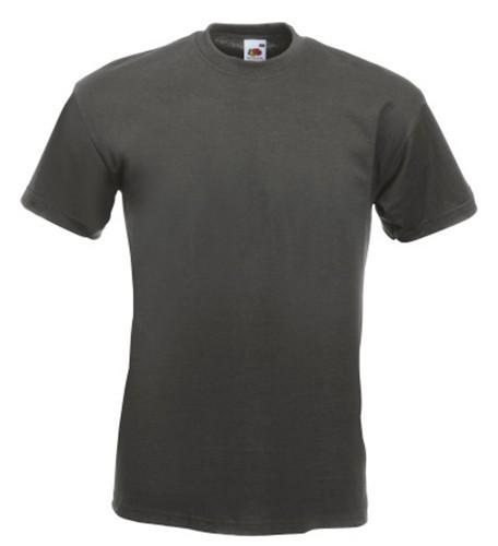 Fruit of the Loom, Super Premium, men's cotton T-shirt, light graphite, 3XL