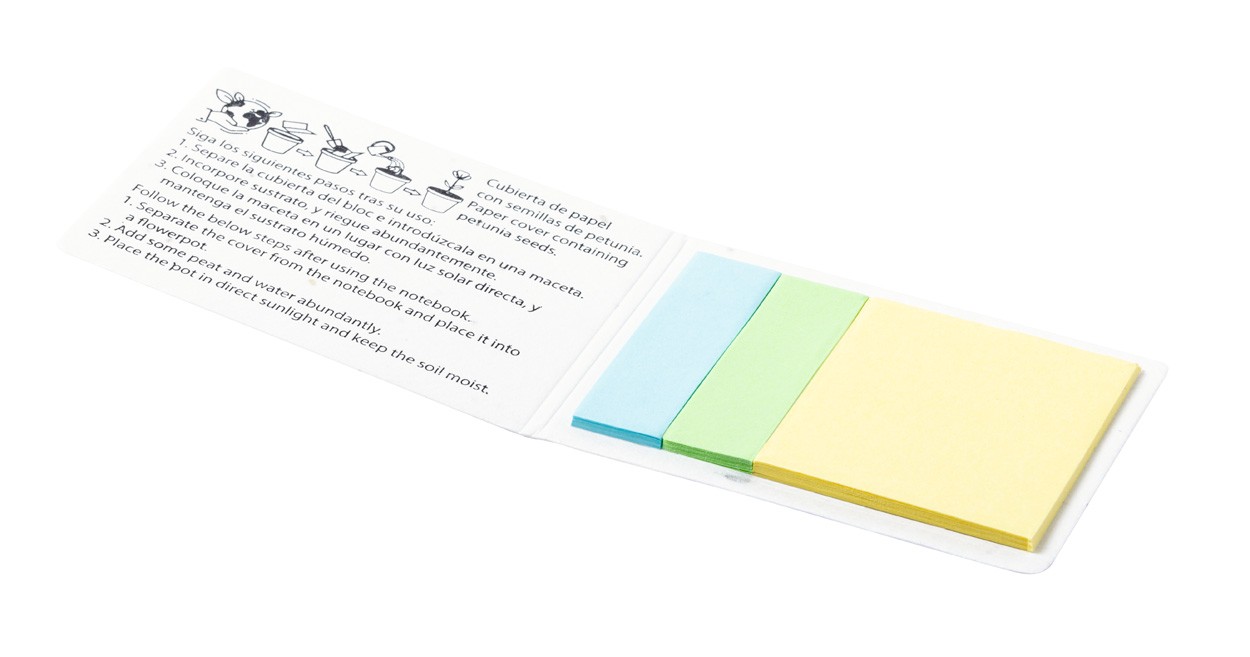 Tinsal notes od semenskog papira sa lepljivim papirićima