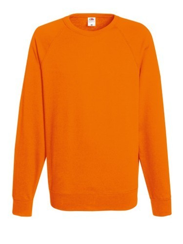 Fruit of the Loom, Lightweight Raglan Sweat, Men's Classic Hoodie, Orange, L