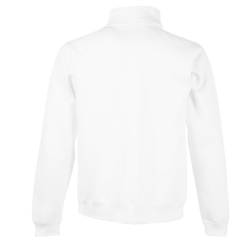 Fruit of the Loom, Classic Sweat Jacket, Men's Button-down Sweatshirt, White, L