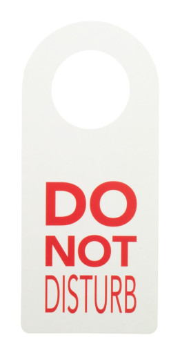 Disturb custom door hanger