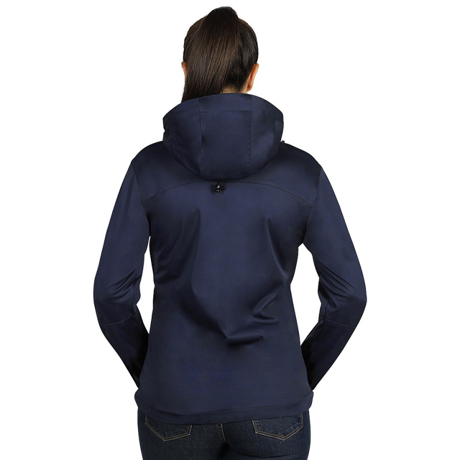 RIDER WOMEN, women's softshell hooded jacket, blue