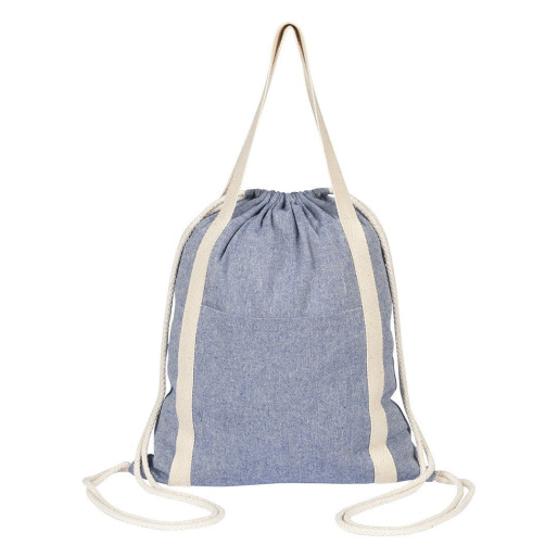 ZORA, recycled cotton backpack, 200g/m2, blue