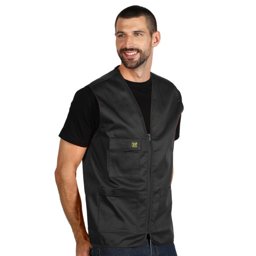 DERBY, workwear vest, black
