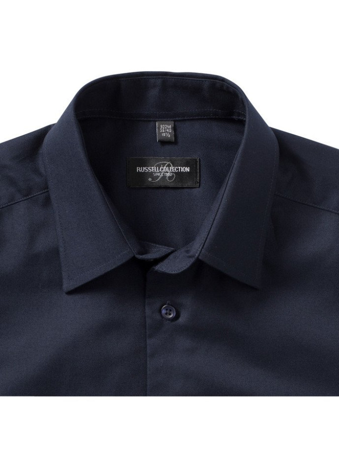 RUSSELL men's ECare Tail Oxford Long Sleeve Shirt