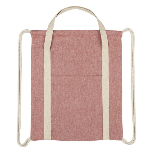 ZORA, recycled cotton backpack, 200g/m2, red