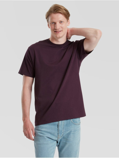 Fruit of the Loom Pure Cotton T-Shirt , uniseks majica od organskog pamuka 175/180 gr , tamno ljubičasto, 3XL