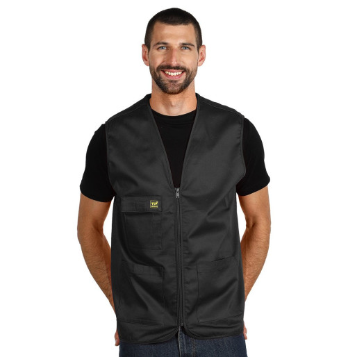 DERBY, workwear vest, black