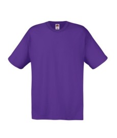 Fruit of the Loom, Original T, men's cotton T-shirt, purple, M